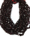 6MM Garnet Faceted , Red Garnet round Faceted,AAA Quality , length 14" Natural garnet beads