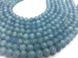 1/2 strand AAA Quality 8mm Aquamarine Round Beads, Perfect Round Beads- Wholesale Price- Length 20 cm- Blue Aquamarine Beads