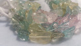 12X14MM MULTI AQUAMARINE faceted Nuggets, Faceted tumble shape, Length 15" Top Quality AAAA