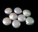 17MM Freshwater Pearl Coin Shape, Loose Coins pack of 4 Pc. Natural freshwater pearl Grade AAA