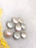 15MM Freshwater Pearl Coin Shape, Loose Coins pack of 5 Pc. Natural freshwater pearl Grade AAA