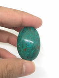 AAA Natural Chrysocolla Cabochon 34X23 mm size, Gemstone Loose Cabochon , Chrysocolla Pear Cabochon-Gram 13.3 Code CR #31