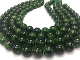 AAAA Quality 1/2 strand 12MM Chrome Diopside Round Beads , Very good quality in 20 Cm Length- Chrome Diopside Beads - Rare Available