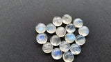 10MM Moonstone Cabs, Blue Moonstone , Rainbow Moonstone top Quality Pack of 5 Pc. blue fire moonstone, origin India