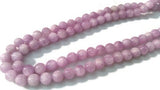 12MM Kunzite Round Beads, AAA Quality, Length 40cm -Natural Kunzite Beads-Purple Color origin brazil