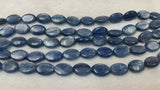 20 cm 13x18mm Kyanite Oval Beads AA Quality , Blue Kyanite Oval Beads