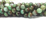 8mm Chrysoprase Smooth Round Beads, AA quality , Natural gemstone beads- Length 40 cm