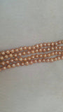 Pink Freshwater Pearl Potato shape knotted Necklace , length 100" . Top Quality pearl