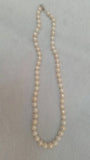 Freshwater Pearl Potato shape knotted Necklace with 925 silver hook. length 18" . Top Quality pearl
