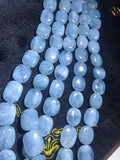 Aquamarine Smooth Nugget, 16x18 mm, Aquamarine Tumble Beads, Blue Aquamarine Top Quality.length 16"