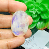 Moonstone Cabochon 34X23 MM Untreated Natural Cabs, Blue Flash Code N-48 Natural Rainbow Moonstone Cabochon Weight 10.7 gm Origin India