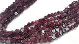 Garnet Carving Coin Beads 5 mm size Length in 14" AAA Quality beads- Garnet Coin Beads- Garnet Carving Beads