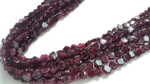 Garnet Carving Coin Beads 5 mm size Length in 14" AAA Quality beads- Garnet Coin Beads- Garnet Carving Beads