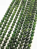 6mm Chrome Diopside Round , AAA Quality - Length 15.5 INCH - Natural Chrome Diopside country of origin Russia - AAAA quality