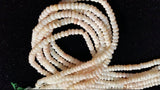 Pink Opal Faceted Roundel 5mm Beads, Super Quality , Natural Pink Opal beads  ,length 13.5"