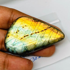 Labradorite Cabochon, 42x30 mm AAA , Code (D48) Labradorite Pear Cabochon- Labradorite Gemstone- Natural Labradorite- Labradorite Cabs