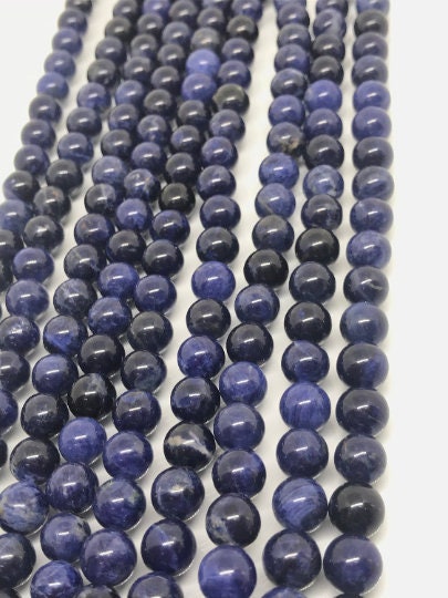 10MM Sodalite Round Beads , Length of strand 15.5 