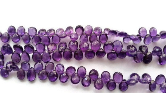 Natural Amethyst Faceted Pear Shape 8