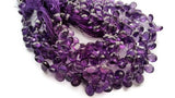 Natural Amethyst Faceted Pear Shape 8" Strand 7x9 MM Approx Size