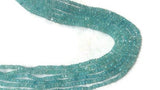 Aquamarine faceted Roundel AA grade, size 3-3.5mm, Length 14" Hand cut faceted