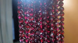 Rose Cut Garnet Faceted 6 & 7mm beads, Rare to find this cutting, beautiful quality