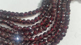 Rose Cut Garnet Faceted 6 & 7mm beads, Rare to find this cutting, beautiful quality