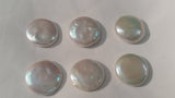 17MM Freshwater Pearl Coin Shape, Loose Coins pack of 10 Pc. Natural freshwater pearl Grade AAA