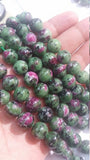 Ruby Zoisite Round 10MM beads, Length in 16Inch . Top Quality Ruby Zoisite .