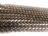 8MM Smoky quartz  Round beads, Top Quality perfect round shape .40 CM Length