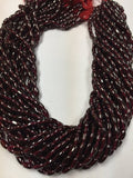 Garnet Rice Beads, 4.5x8mm (Pack Of 5 Strands), 16 Inch Strand,