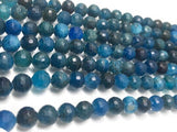 9MM Neon Apatite Faceted Round, Perfect Round Beads- , length 16" . micro faceted beads , Natural Faceted Gemstone