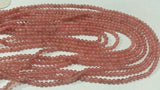 Rhodocrosite 4mm Rhodochrosite Round Beads, Length 40mm, Good Quality- Rhodochrosite Beads