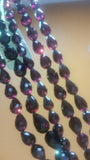 Garnet Faceted Drops Shape 5x8MM straight Drill in 7" Length