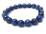 Kyanite Bracelet 10M , Natural Kyanite Bracelet, Kyanite Round Bracelet, Kyanite Beads Bracelet, Blue Beaded Bracelet Mens,Women Bracelet