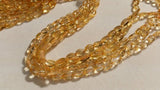 8X10 Citrine Oval shape , Length 15" straight drill beads. Natural Citrine shape.Origin Brazil