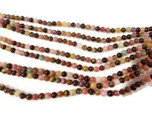 6MM Multi Tourmaline Round beads. Fine quality beads