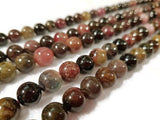 6MM Multi Tourmaline Round beads. Fine quality beads