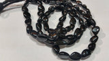 8-10MM Black Spinel Nugget shape , length of strand 18 Inch