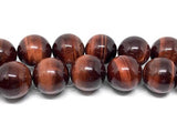 20 mm Red Tiger Eye Round Beads- AAA Quality- Wholesale Tiger Eye Beads- Red Tiger Eye Beads -40 cm Length