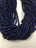 2 strands Pack ,Lapis Lazuli faceted 3mm- High Quality faceted, Lapis Lazuli faceted Roundel, Blue Lapis Lazuli 3mm Faceted