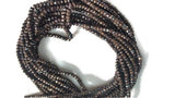 Pyrite faceted Chocolate Mystic 3-3.5mm , Length in 13.5"