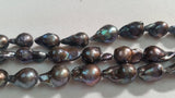 Peacock Freshwater Pearl Baroque Size Approx 12-13MM Approx 19 Pc in one strand, Good Quality Pearl .cultured pearl necklace , AAA Quality