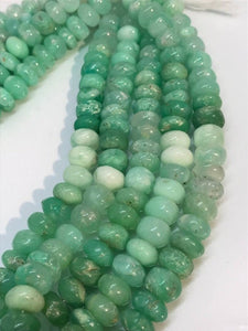 11MM Big Chrysoprase Smooth Roundel Beads , Natural Chrysoprase roundel Beads. Length 16" weight 82 gram