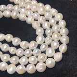 Pearl Baroque Shape -AAA Quality - Length 40 cm- Size 14-X 16 M approx Good Quality Natural Freshwater Pearl Baroque Beads -Code(RTX-Kg)