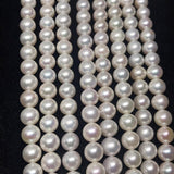 Freshwater Pearl 10M Round beads -100% Natural Color AAA Quality 40cm Length , white pearl beads