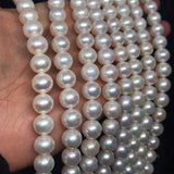 Freshwater Pearl 10M Round beads -100% Natural Color AAA Quality 40cm Length , white pearl beads