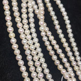 Freshwater Pearl 6 MM Round beads -100% Natural Color AAA Quality 40cm Length , white pearl beads