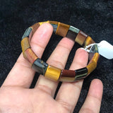 Tiger Eye Bracelet , Natural Tiger Eye good Quality, Length is 7.5" , stretch Elastic bracelet . unisex bracelet .