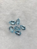 6X9MM Sky Blue Topaz faceted Pear Cabs,natural gemstone cabochon , Pack of 2 pc , AAA grade gemstone