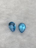 10X14MM Swiss Blue Topaz faceted Pear Cabs,natural gemstone cabochon , Pack of 1 pc , AAA grade gemstone